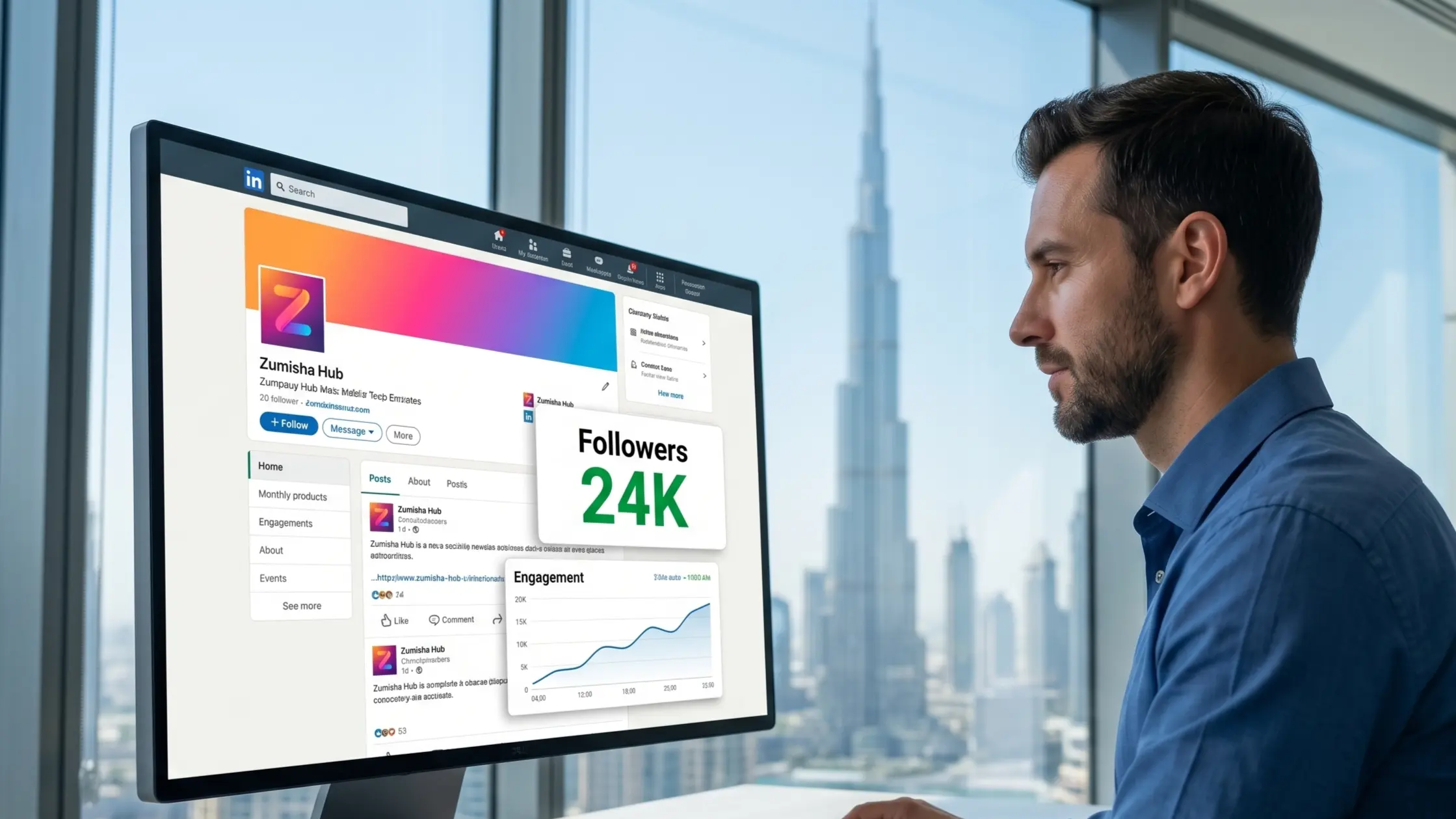 LinkedIn Page Management Services